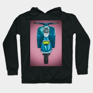 Vintage Blue Scooter Hoodie